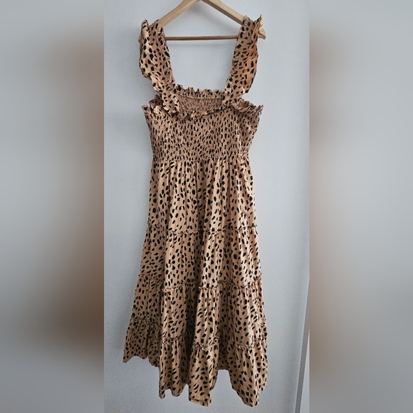 Crown & Ivy Leopard Midi Dress Size XL - Picture 2 of 4